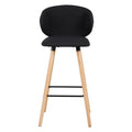 Chaise de bar tissu noir
