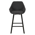 Chaise de bar pivotante gris foncé